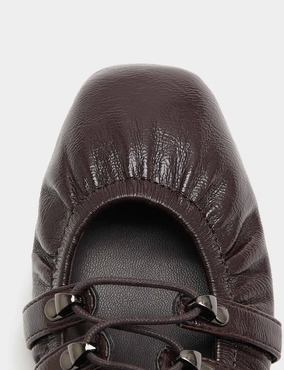 Lace Up Flat Ballet Pumps