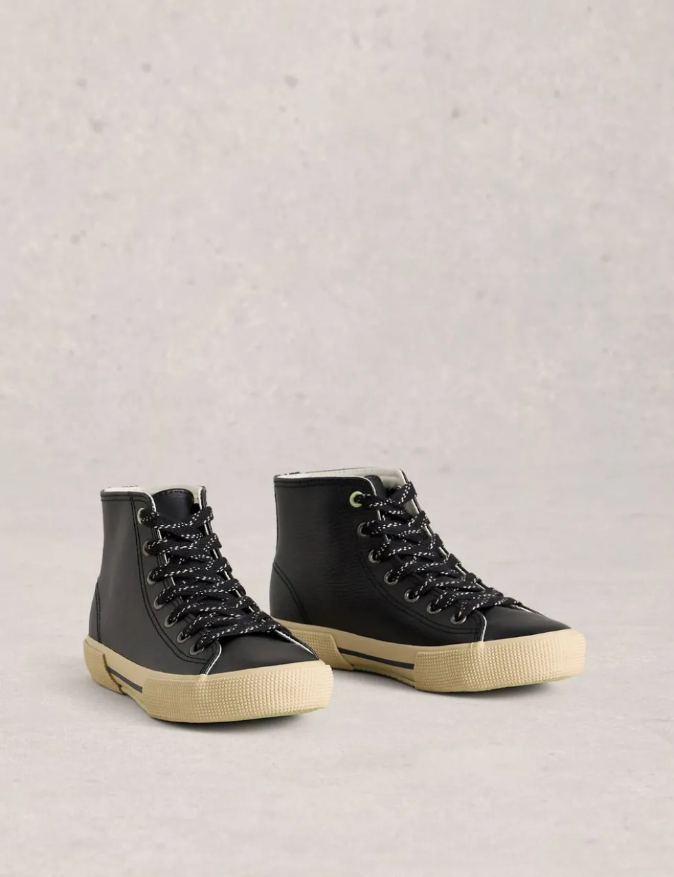 Lace Up High Top Trainers