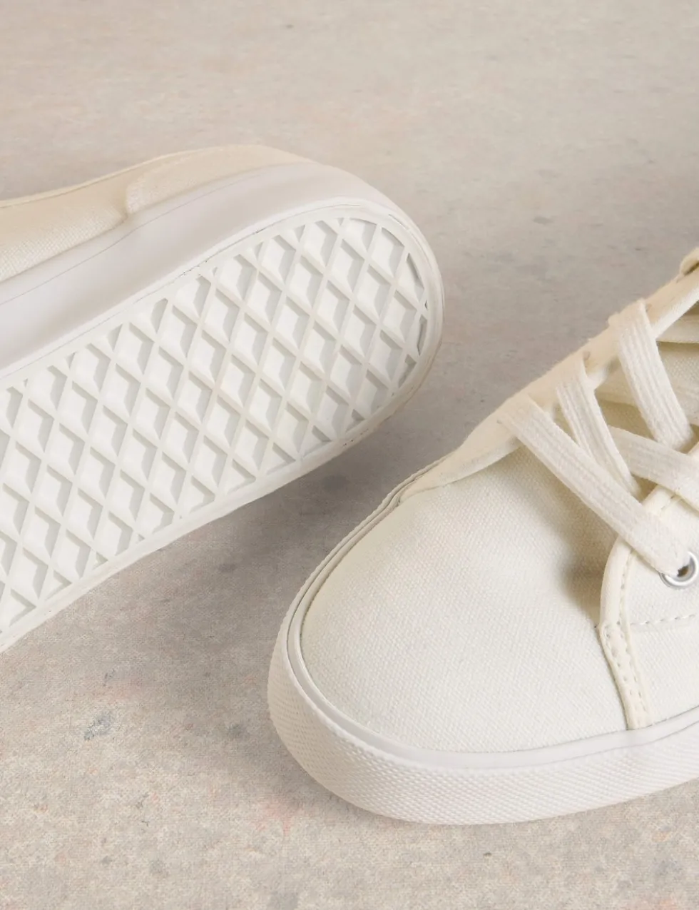 Lace Up Plimsoll Trainers