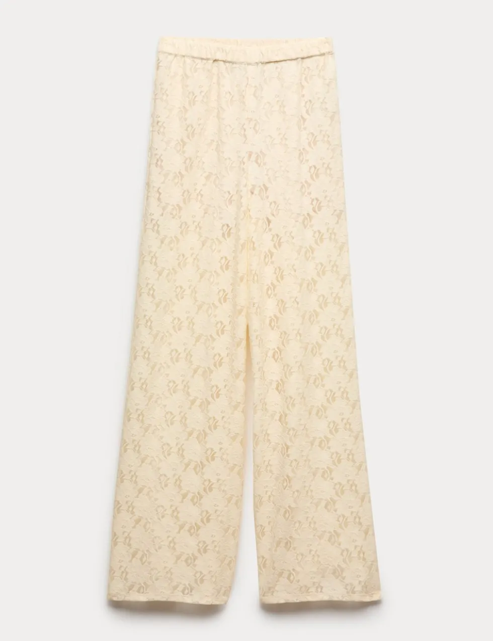 Lace Wide Leg Trousers