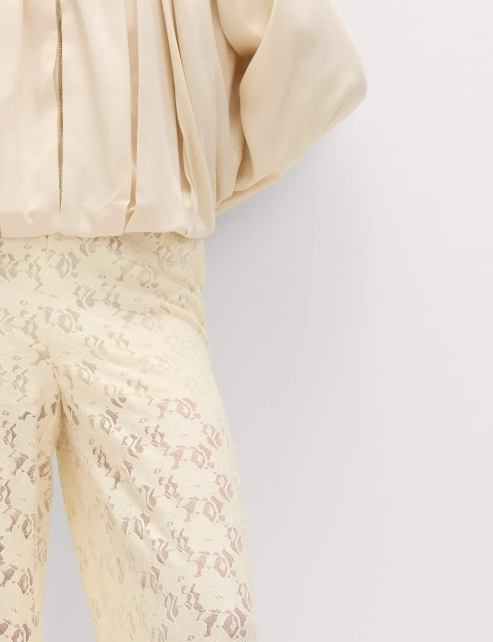 Lace Wide Leg Trousers