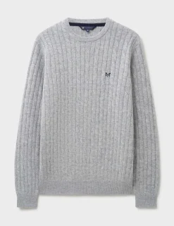 Lambswool Rich Cable Crew Neck Jumper