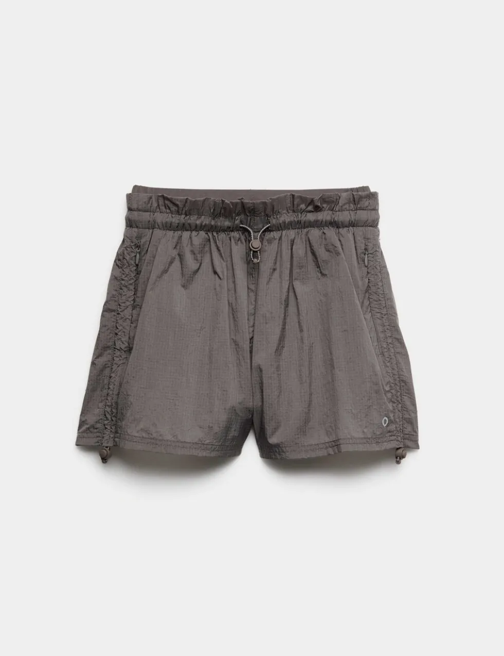 Layered Ruched Running Shorts