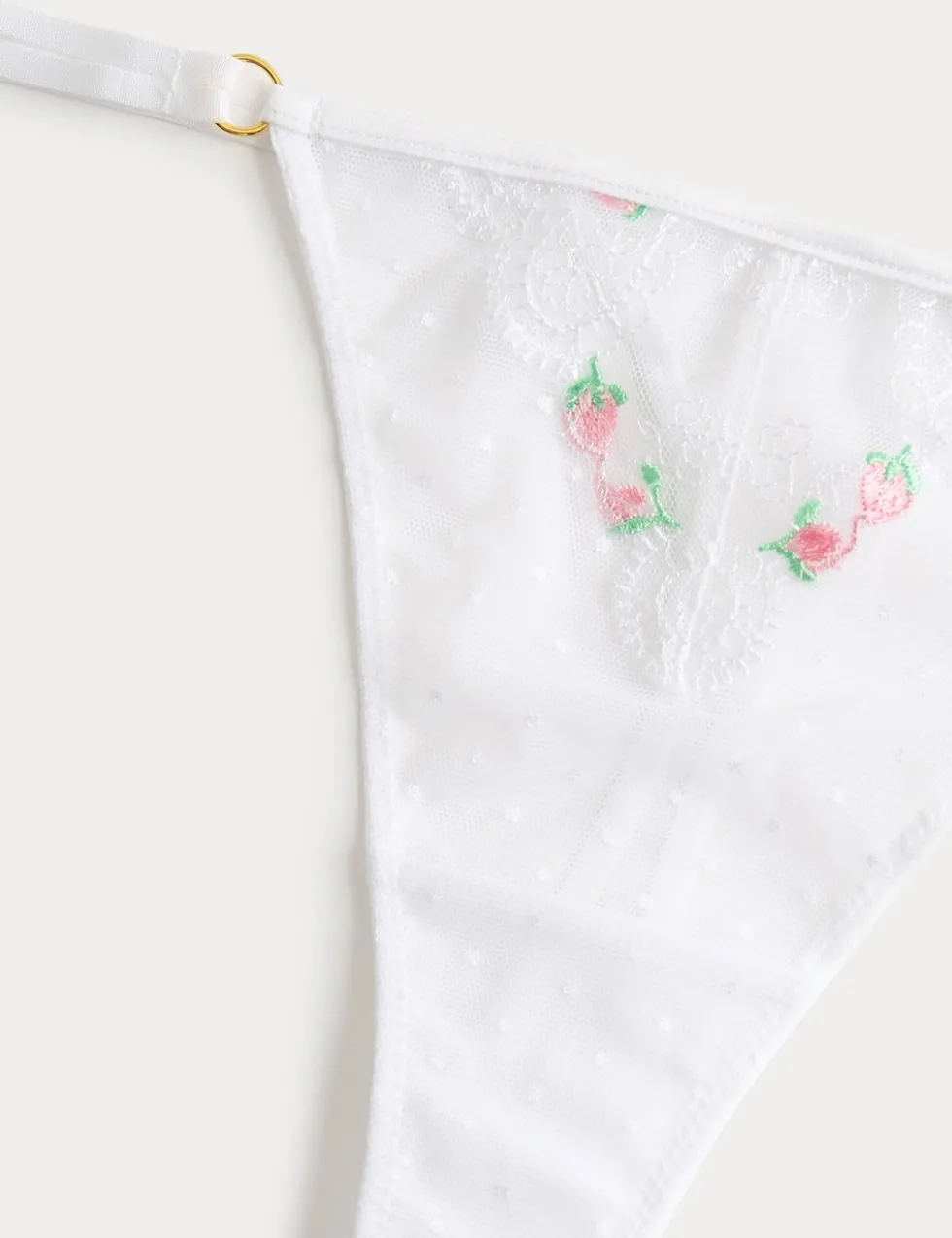 Leah Embroidery Thong
