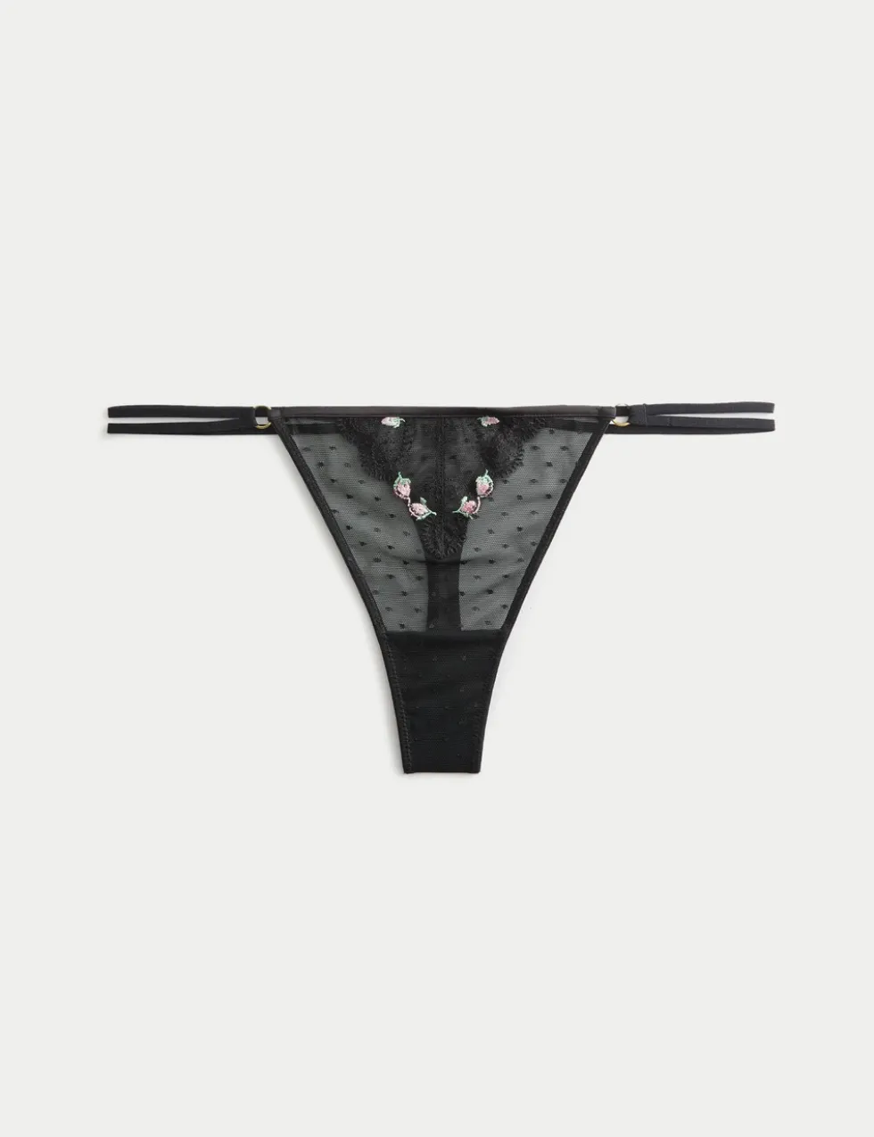 Leah Embroidery Thong