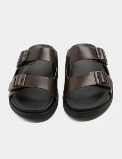 Leather 2 Strap Sandals
