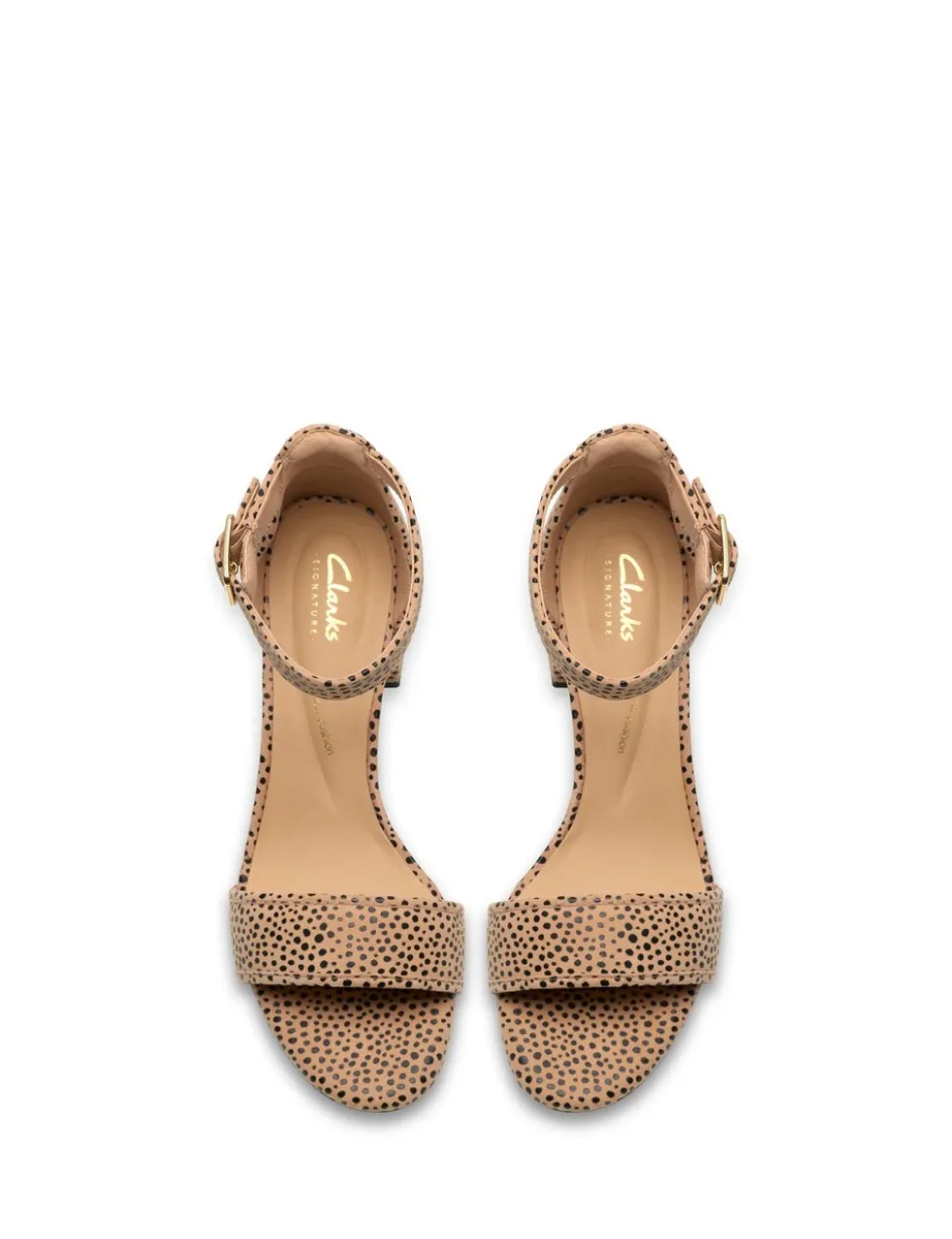 Leather Ankle Strap Block Heel Sandals