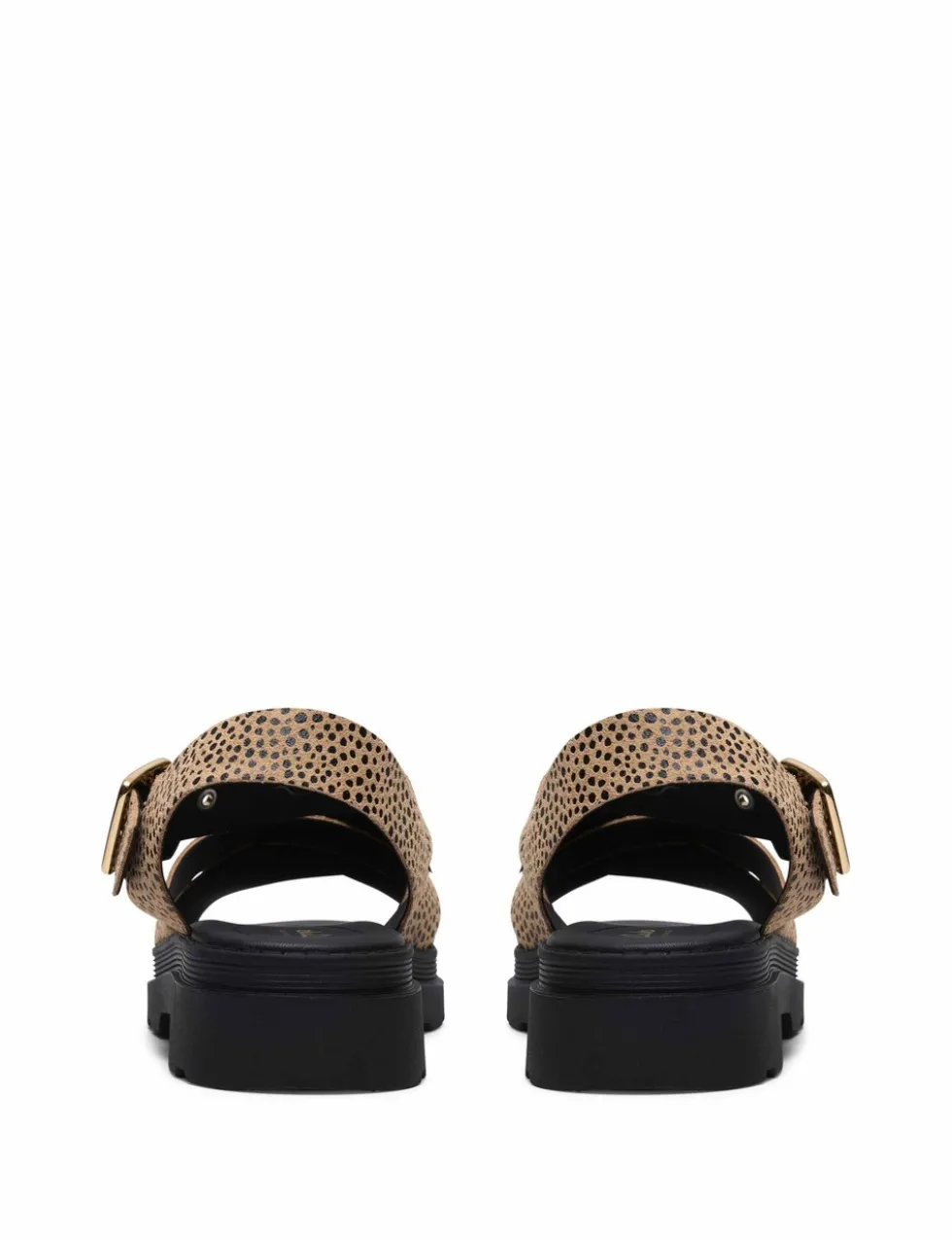 Leather Ankle Strap Platform Sandals