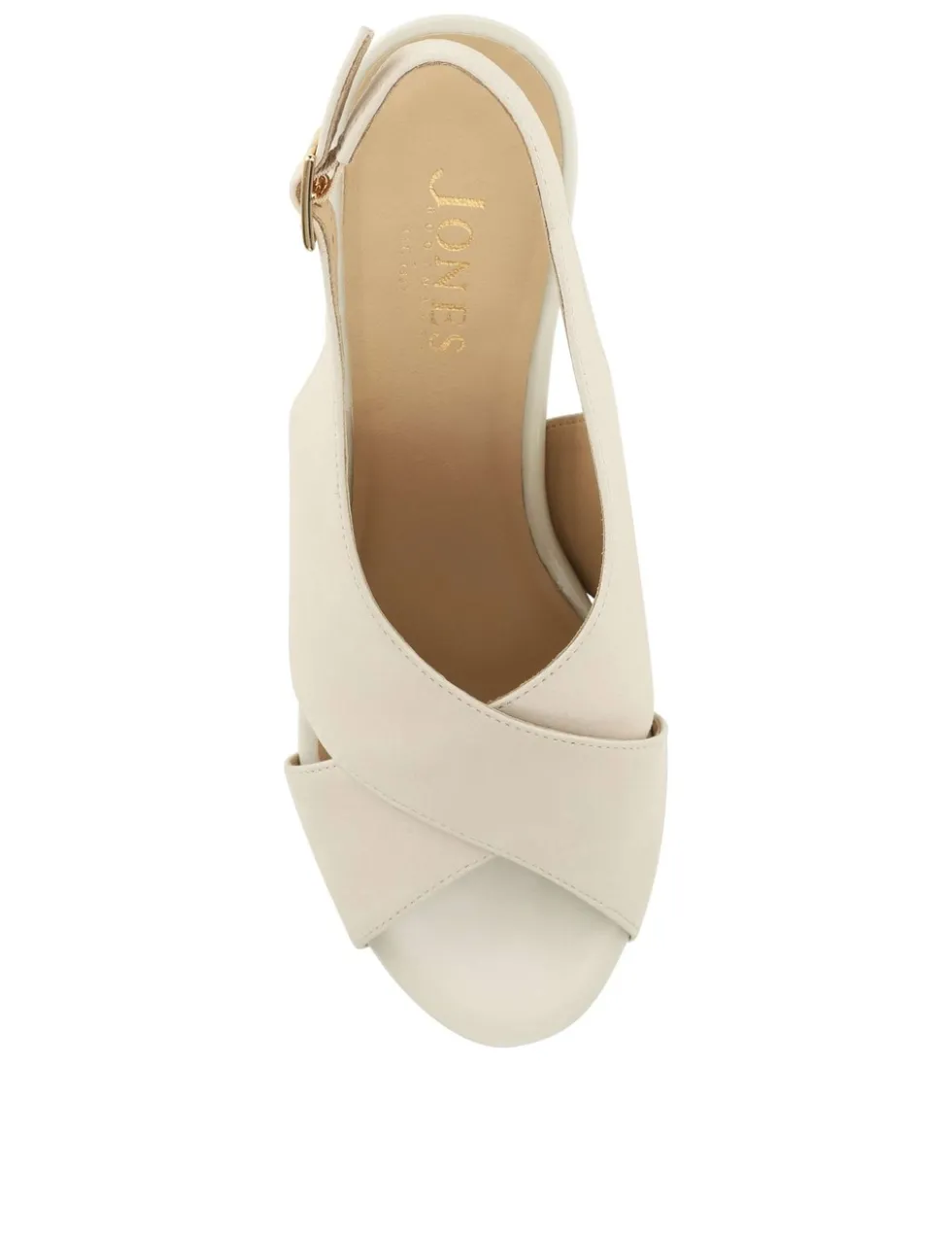 Leather Block Heel Slingback Sandals
