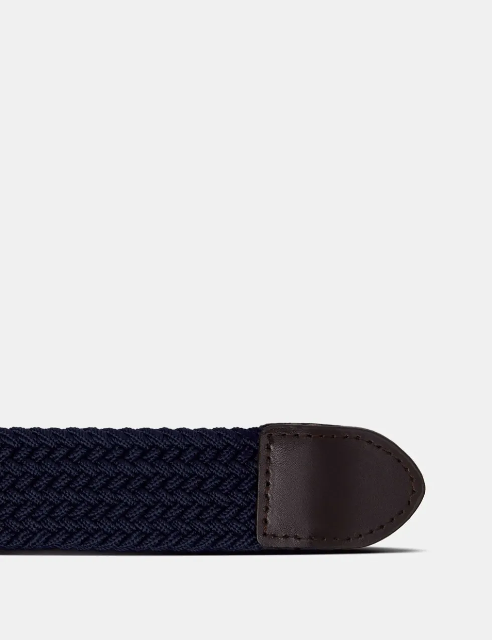 Leather Braided Stretch Belt