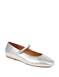Leather Buckle Flat Pumps