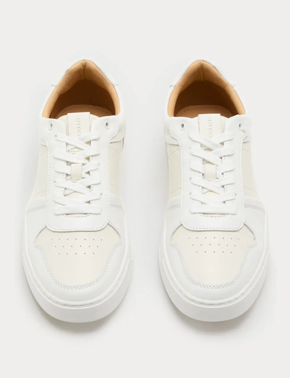 Leather Colour Block Trainers