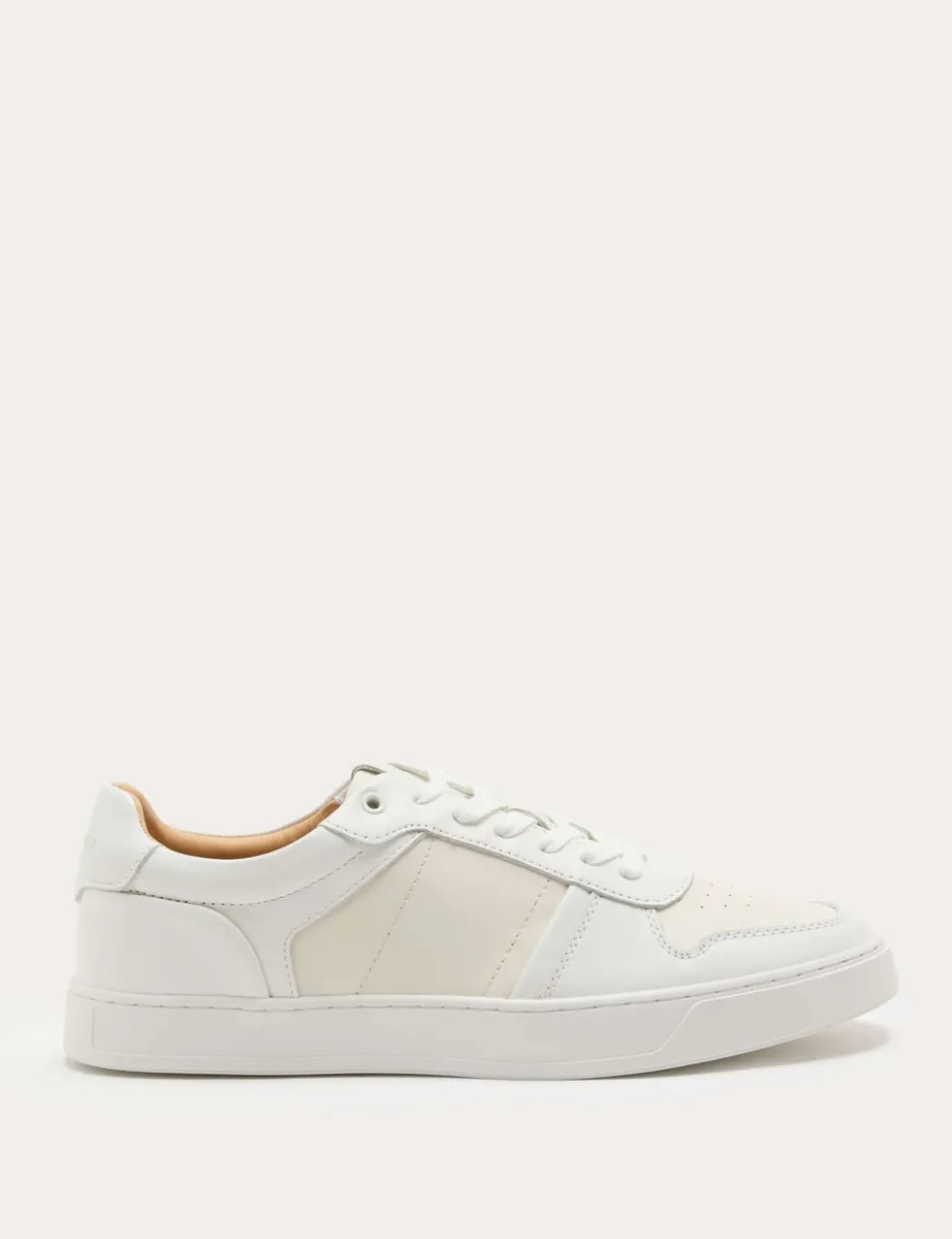 Leather Colour Block Trainers