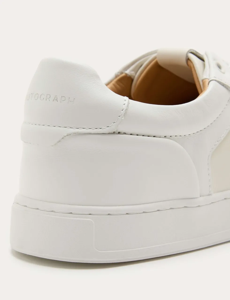 Leather Colour Block Trainers