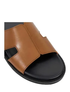 Leather Cut Out Sandals