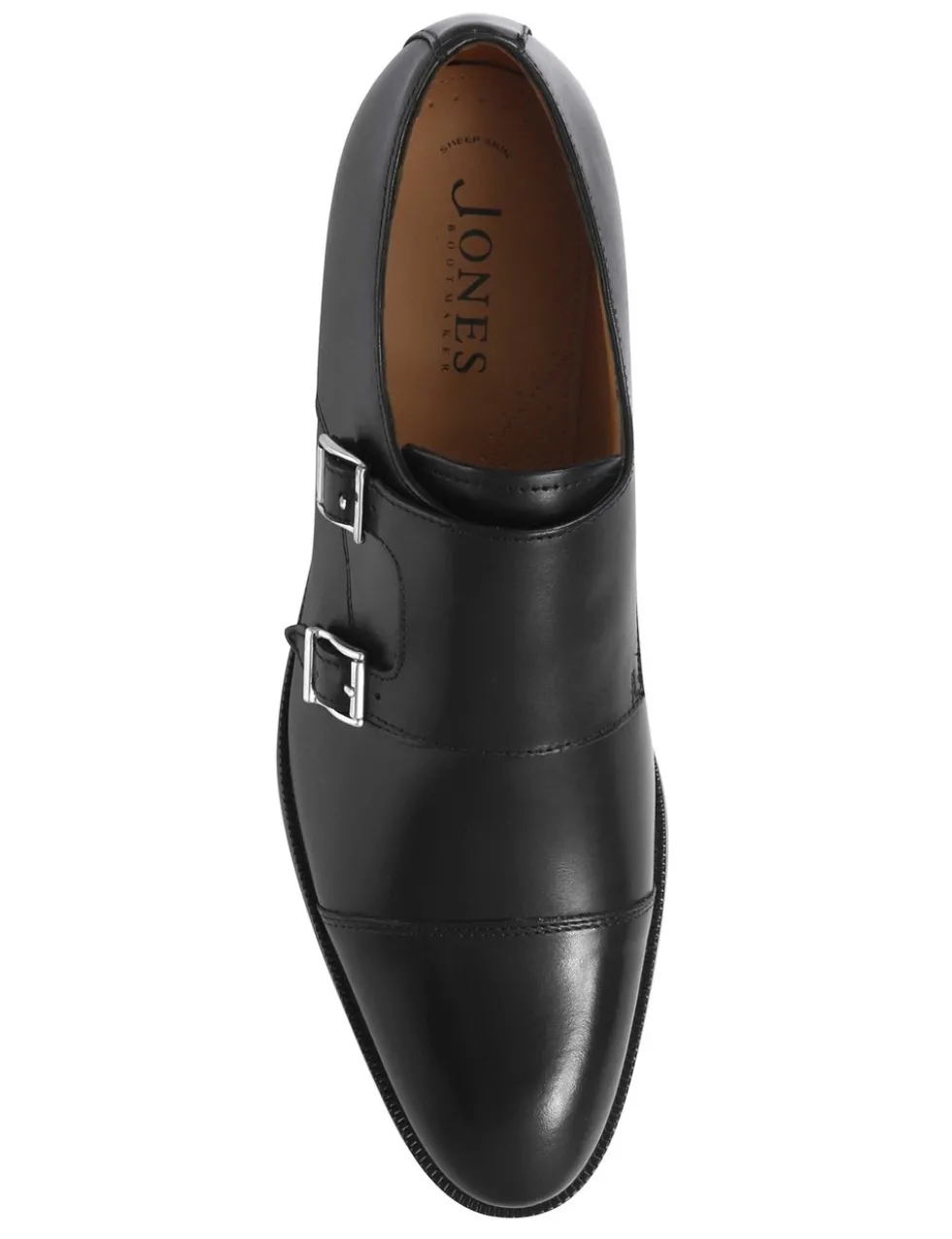 Leather Double Monk Strap Shoes