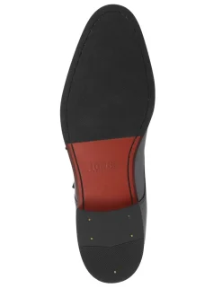 Leather Double Monk Strap Shoes