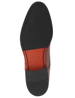 Leather Double Monk Strap Shoes