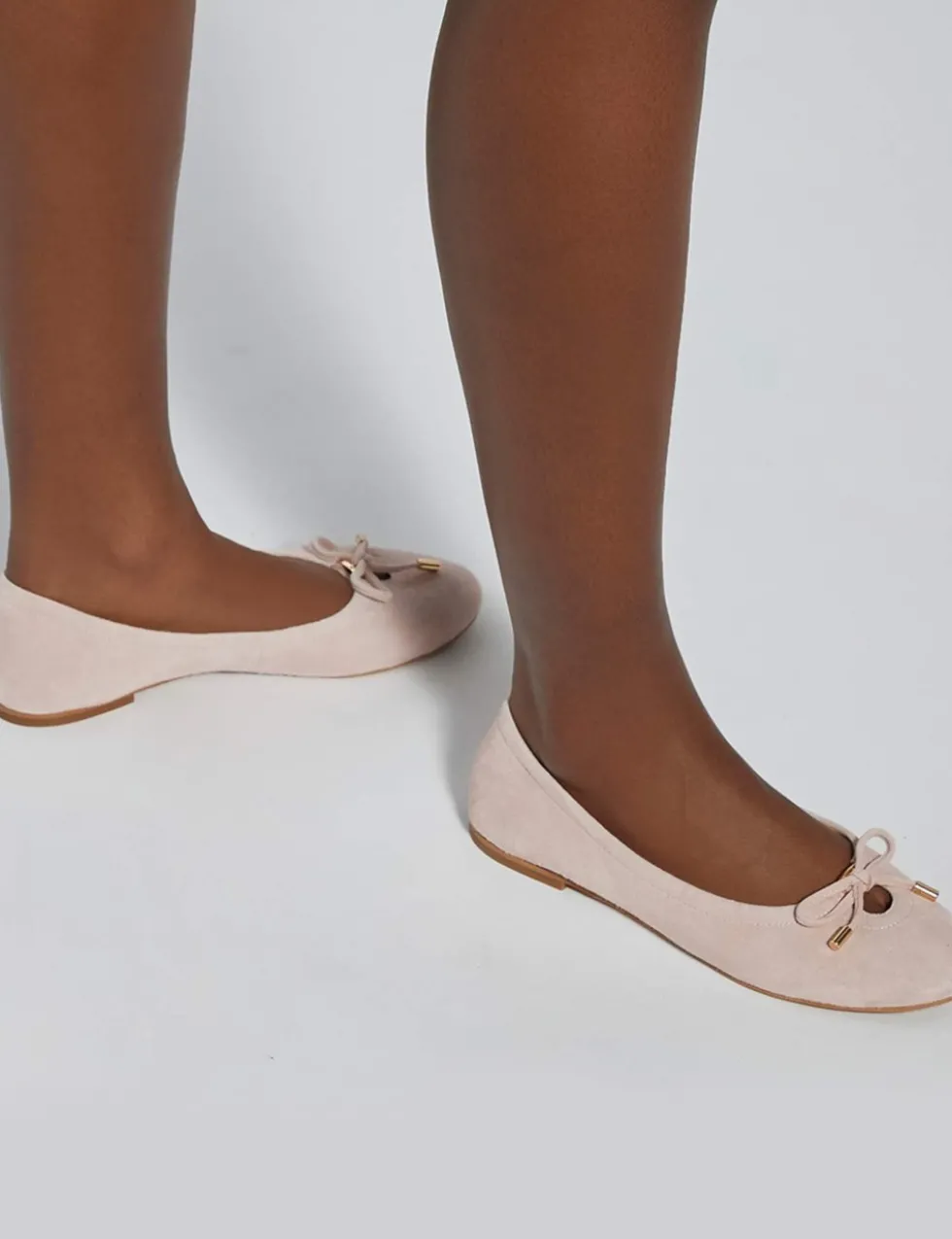 Leather Flat Ballet Pumps