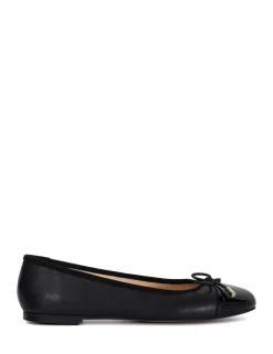 Leather Flat Ballet Pumps