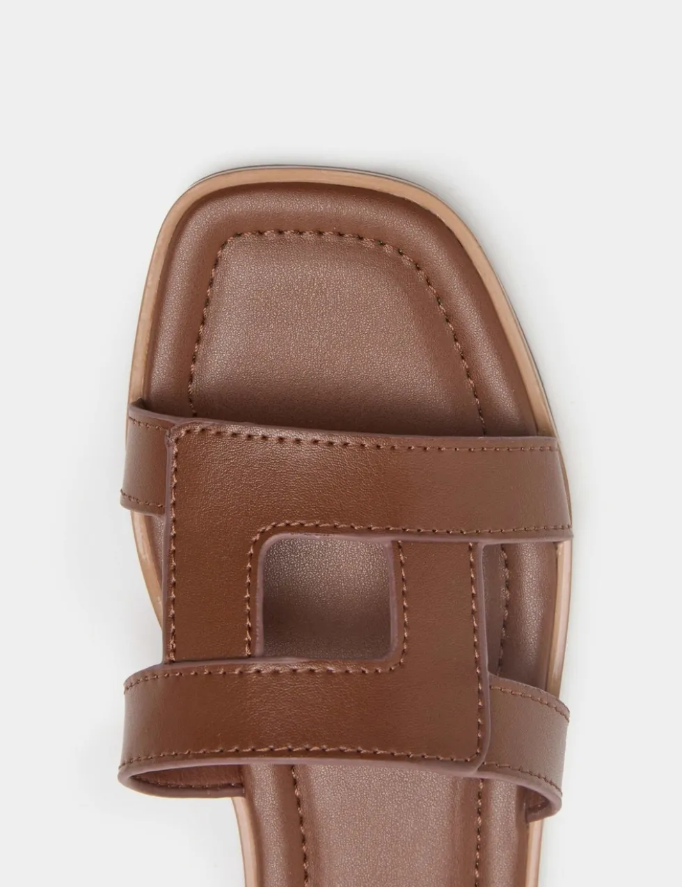 Leather Flat Mule Sandals