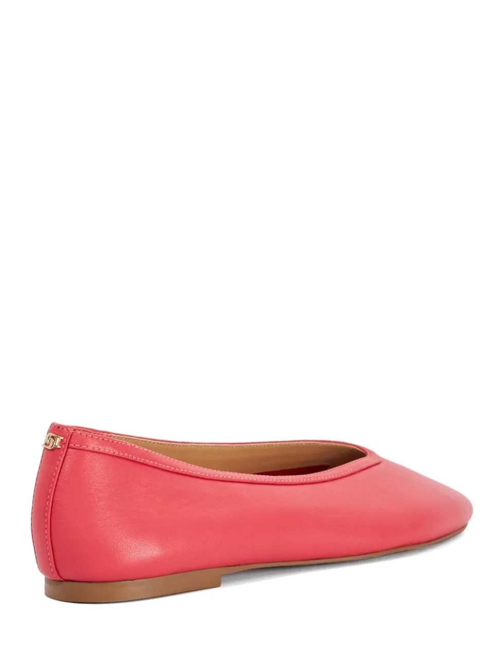 Leather Flat Round Toe Ballet Pumps