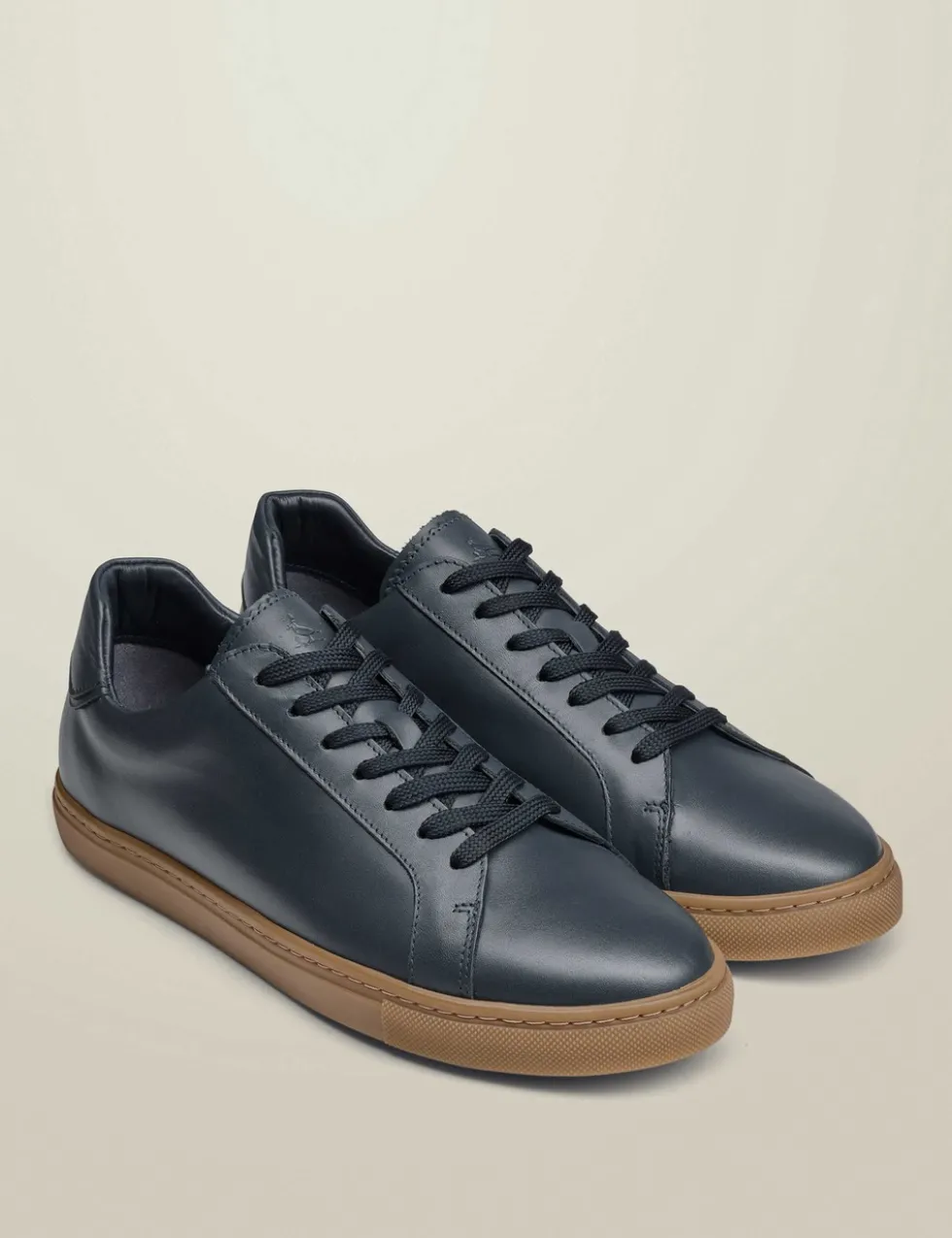 Leather Gum Sole Trainers