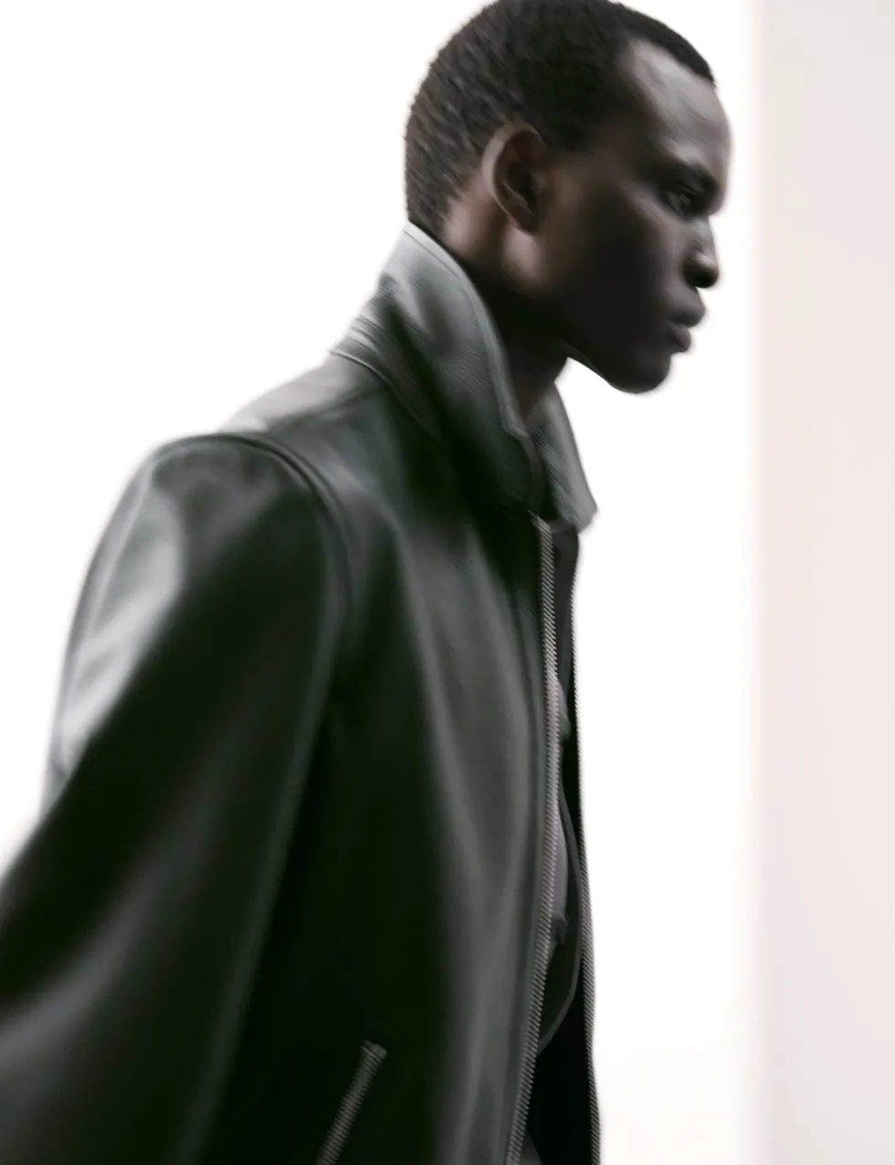 Leather Harrington Jacket