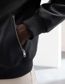Leather Harrington Jacket