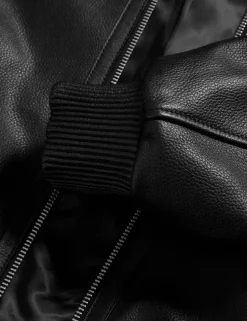 Leather Harrington Jacket