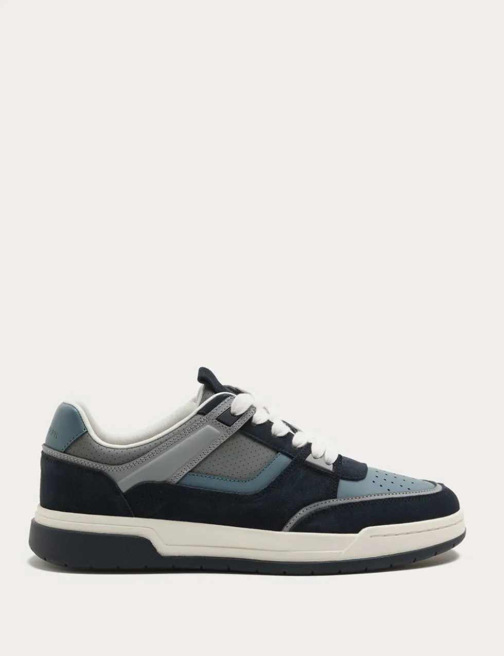 Leather High Profile Lace Up Trainers