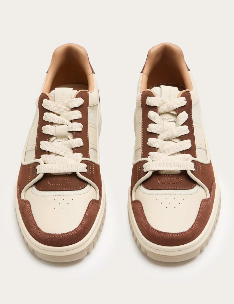 Leather Lace Up Skate Trainers