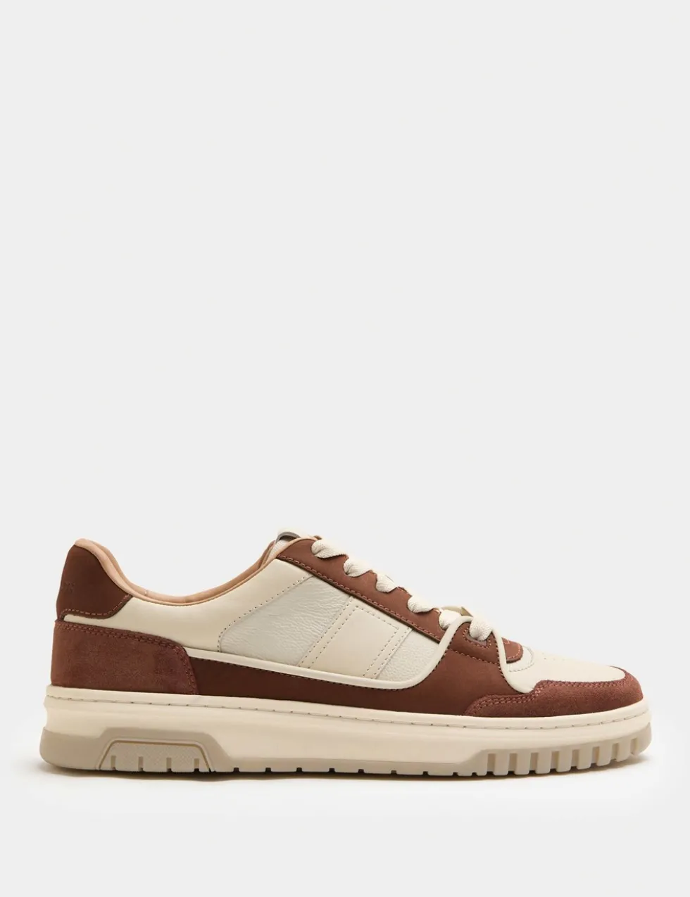 Leather Lace Up Skate Trainers