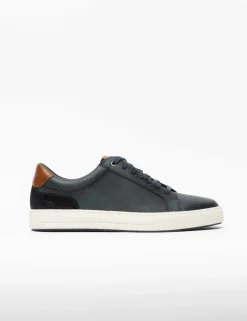 Leather Lace Up Trainers