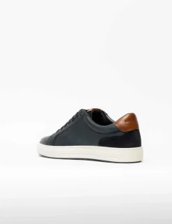 Leather Lace Up Trainers