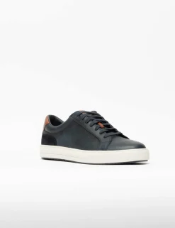 Leather Lace Up Trainers