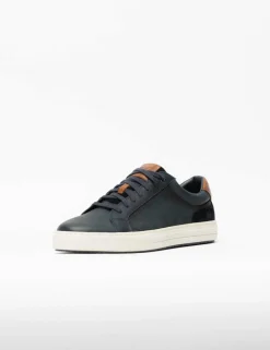 Leather Lace Up Trainers