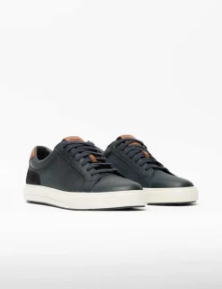 Leather Lace Up Trainers