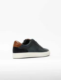 Leather Lace Up Trainers