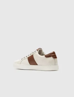 Leather Lace Up Trainers
