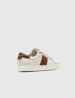 Leather Lace Up Trainers