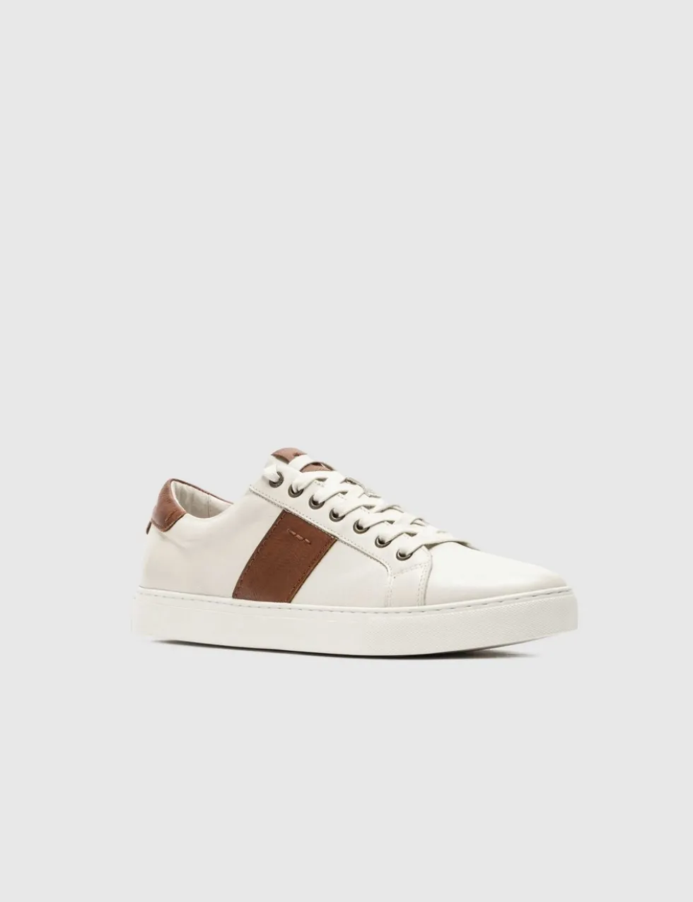 Leather Lace Up Trainers