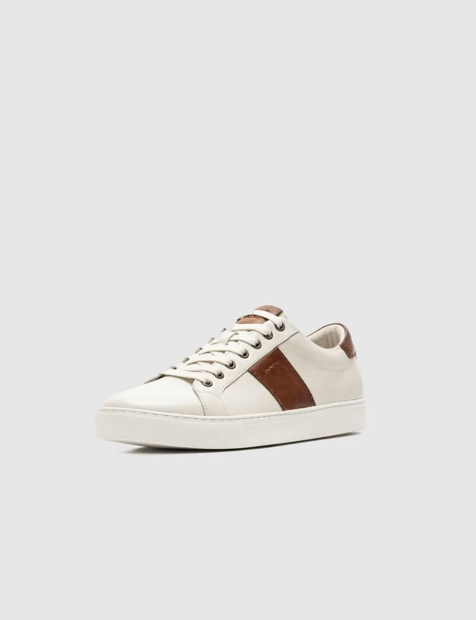 Leather Lace Up Trainers