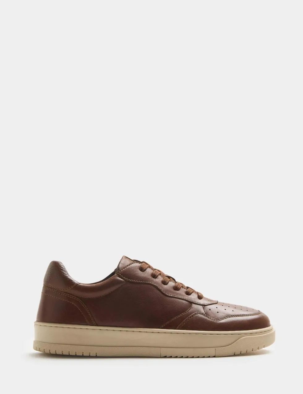 Leather Lace up Trainers