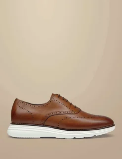 Leather Lace Up Trainers