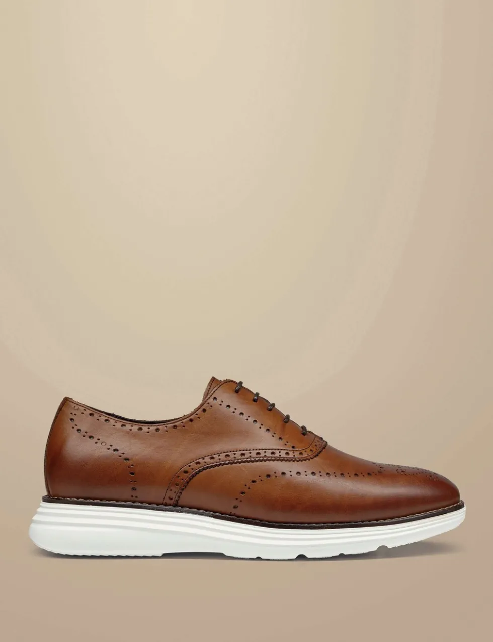Leather Lace Up Trainers