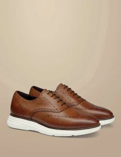 Leather Lace Up Trainers