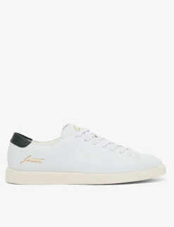 Leather Lace Up Trainers