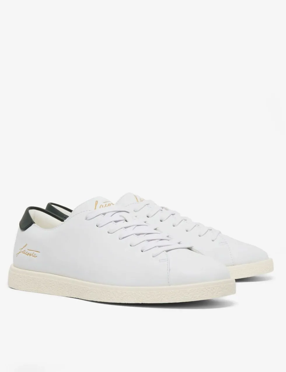 Leather Lace Up Trainers