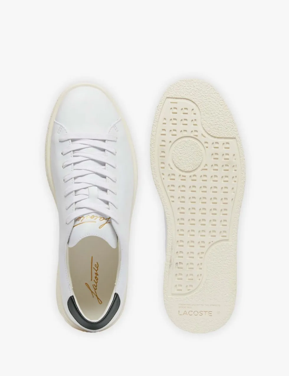 Leather Lace Up Trainers